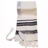 Traditional Wool Tallit with Decorative Ribbon Style # 19