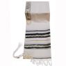Traditional Wool Tallit with Decorative Ribbon Style # 3