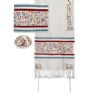Yair Emanuel Tallit Embroidered the Matriarchs- Multicolor
