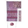Yair Emanuel Matriarchs Embroidered on Pink Silk Applique'd Tallit