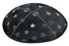 Large 5 Point Stars Embossed Kippah