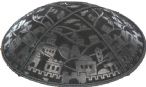 Jerusalem Embossed Kippah