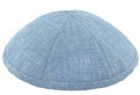 Lt Blue Burlap Kippah