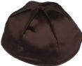 Brown Satin Kippah