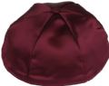 Burgundy Satin Kippah