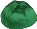 Kelly Green Satin Kippah