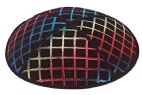 Rainbow Foil Quilted Embossed Kippah