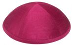 Fuchsia Raw Silk Kippah