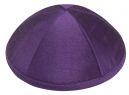 Purple Raw Silk Kippah