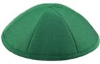 Green Raw Silk Kippah