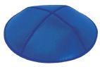 Royal Blue Leather Kippah