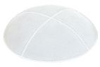 White Suede Kippah