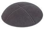 Dark Grey Suede Kippah