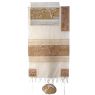 Yair Emanuel Hand Embroidered Jerusalem in Gold Tallit Set