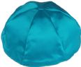 Turquoise Satin Kippah