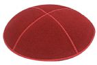 Red Suede Kippah