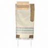 Yair Emanuel White and Gold Organza Tallit Set