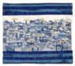 Emanuel Full Embroidered Jerusalem Tallit Bag - Blue