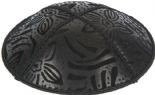 Large Flowers Embossed Kippah