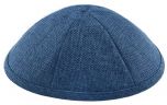 Navy Burlap Kippah