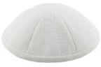 White Burlap Kippah