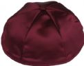 Burgundy Satin Kippah