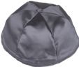 Dark Grey Satin Kippah