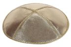 Gold Lame' Leather Kippah