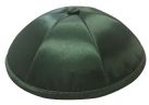 Dark Green Deluxe Satin Kippah