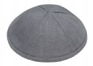 Grey Linen Kippah