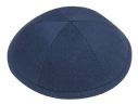 Navy Linen Kippah