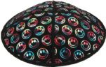 Multicolor Foil Smiley Embossed Kippah