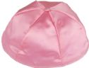 Medium Pink Satin Kippah