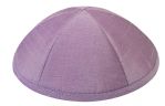 Lavender Raw Silk Kippah