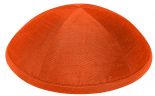 Orange Raw Silk Kippah