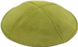 Lime Suede Kippah