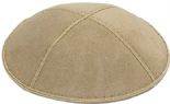 Beige Suede Kippah