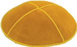 Gold Suede Kippah