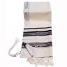 Traditional Wool Tallit with Decorative Ribbon Style # 19