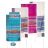 Yair Emanuel Jerusalem Dove Handpainted Silk Tallit Set