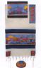 Yair Emanuel Jerusalem Dove in Color Cotton and Silk Tallit Set