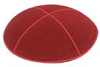 Red Suede Kippah