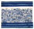 Emanuel Full Embroidered Jerusalem Tallit Bag - Blue