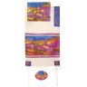 Yair Emanuel Vista in Color Cotton and Silk Tallit Set