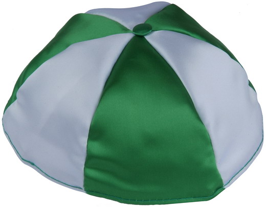 Two Color Satin Kippah