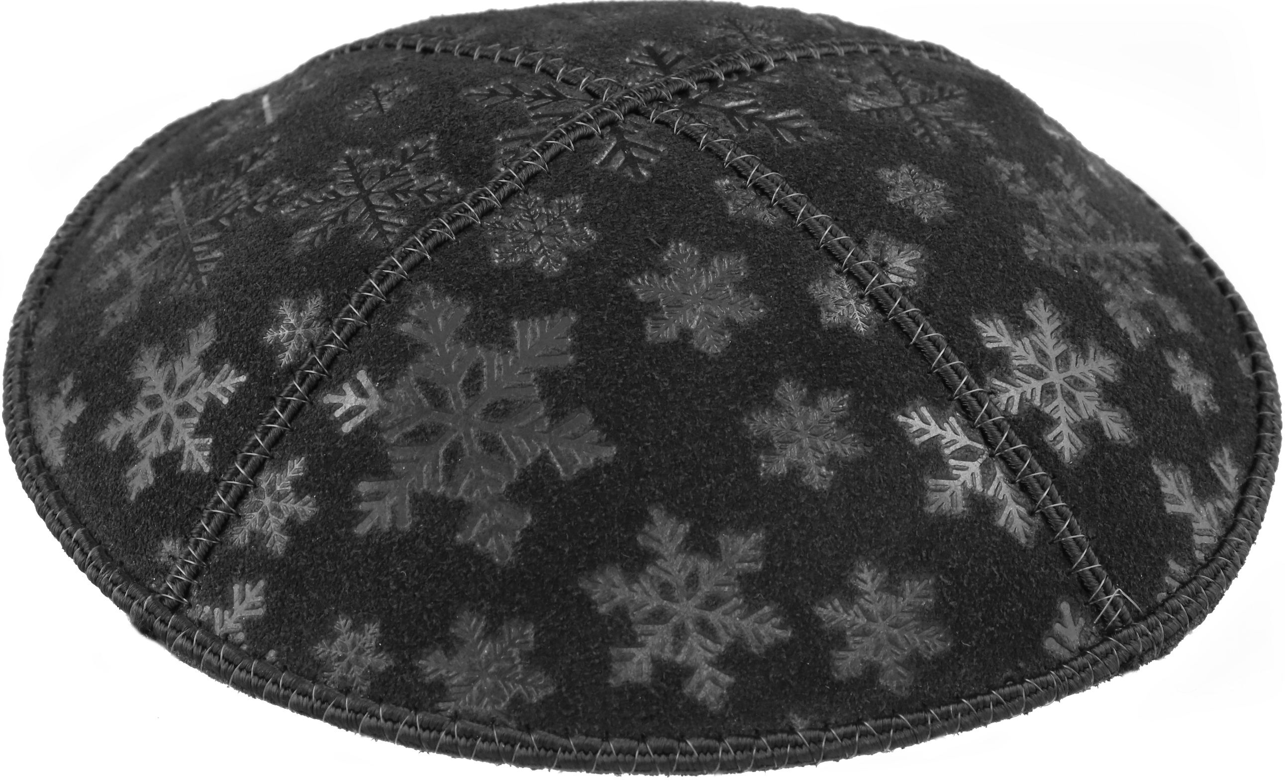 Snowflakes Embossed Kippah