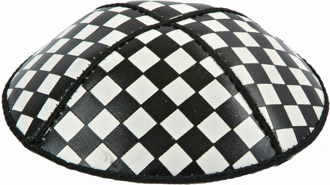 BK56 Fancy Leather kippah