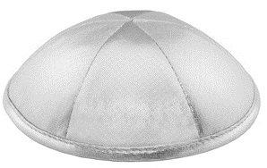 Silver Lame Deluxe Satin Kippah