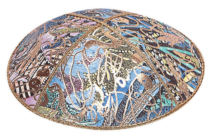 FL-102 Fancy Leather kippah