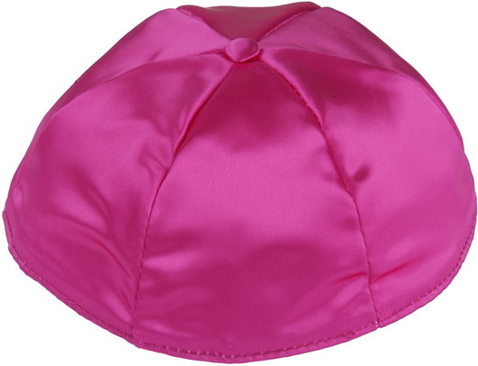 Fuchsia Satin Kippah